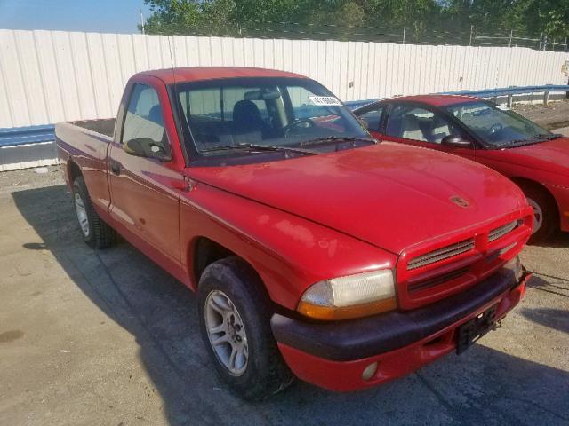 1B7FL26X41S156193 - 2001 DODGE DAKOTA RED photo 1