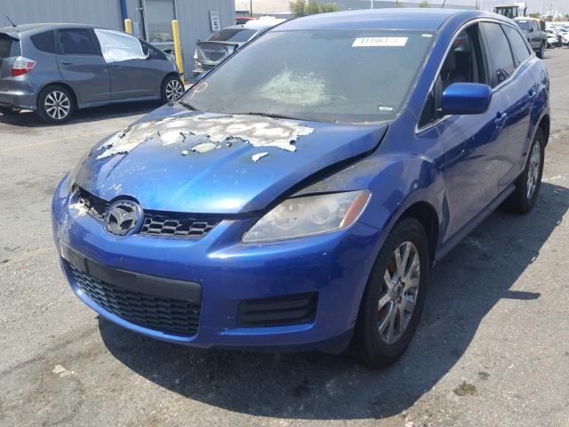 JM3ER29L870136897 - 2007 MAZDA CX-7 BLUE photo 2