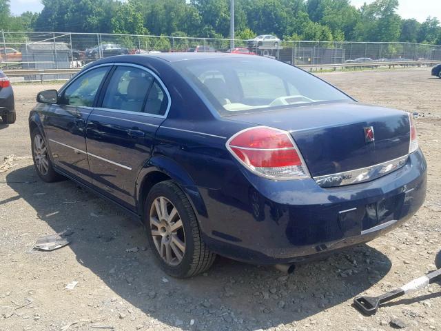 1G8ZS57N08F212495 - 2008 SATURN AURA XE BLUE photo 3