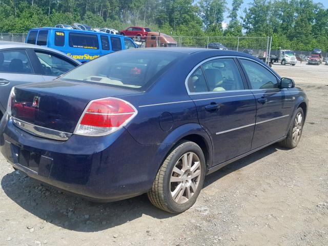 1G8ZS57N08F212495 - 2008 SATURN AURA XE BLUE photo 4