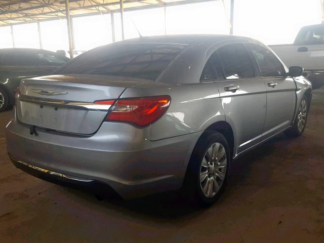 1C3CCBAB4EN230882 - 2014 CHRYSLER 200 LX SILVER photo 4