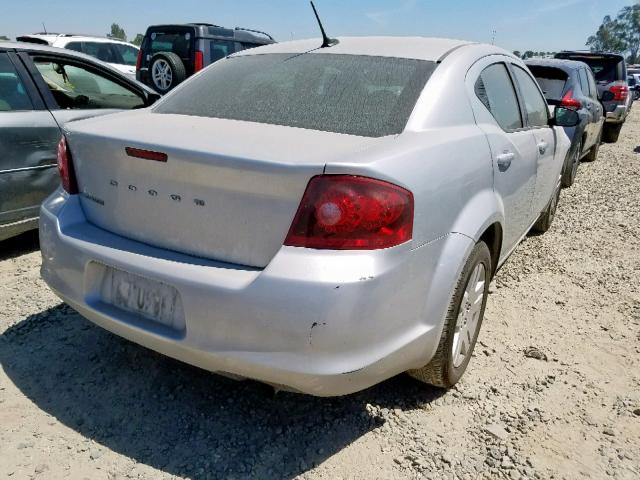 1B3BD4FB6BN616709 - 2011 DODGE AVENGER EX SILVER photo 4