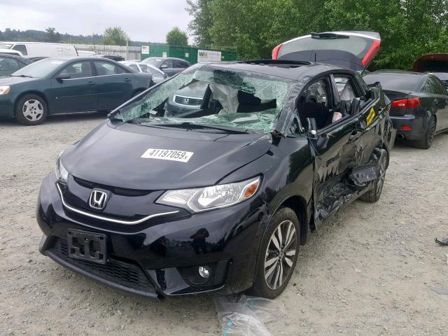 JHMGK5H72GX033105 - 2016 HONDA FIT EX BLACK photo 2