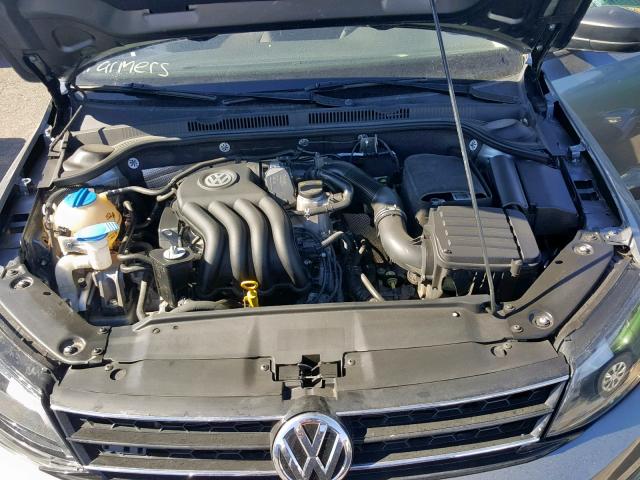 3VW2K7AJ4FM417935 - 2015 VOLKSWAGEN JETTA BASE GRAY photo 7