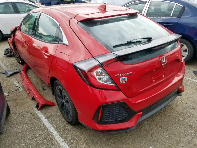 SHHFK7H62KU209927 - 2019 HONDA CIVIC EX RED photo 3