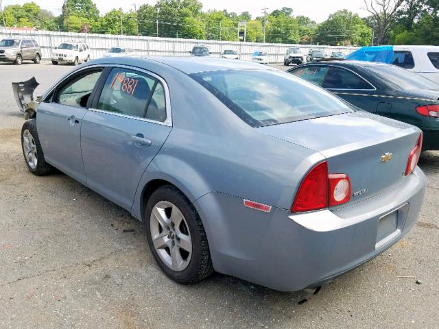 1G1ZH57B894265168 - 2009 CHEVROLET MALIBU 1LT BLUE photo 3