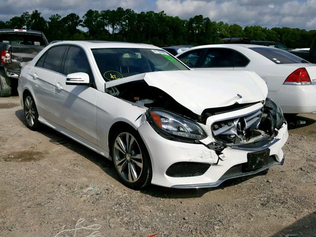 WDDHF5KB0EA966630 - 2014 MERCEDES-BENZ E 350 WHITE photo 1