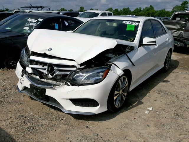 WDDHF5KB0EA966630 - 2014 MERCEDES-BENZ E 350 WHITE photo 2