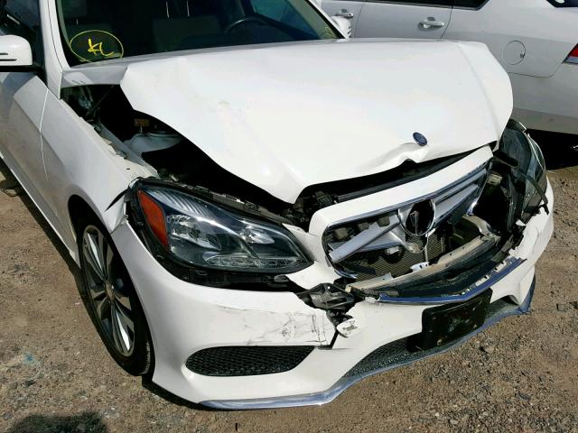 WDDHF5KB0EA966630 - 2014 MERCEDES-BENZ E 350 WHITE photo 9