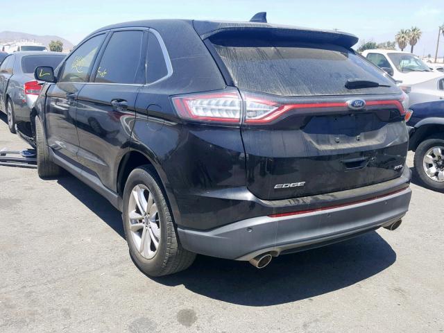 2FMPK3J84FBB09353 - 2015 FORD EDGE SEL BLACK photo 3