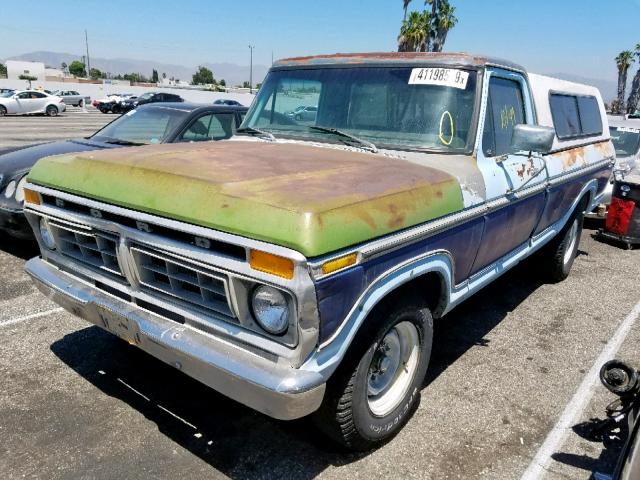 000000F25VR061908 - 1977 FORD PICK UP BLUE photo 2