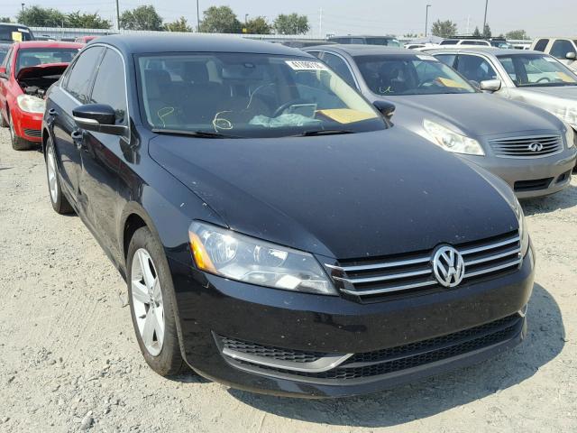 1VWBP7A34DC014863 - 2013 VOLKSWAGEN PASSAT SE BLACK photo 1