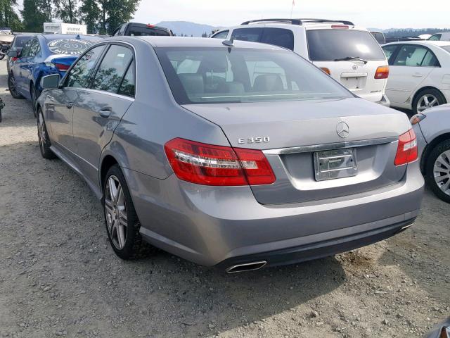 WDDHF5GB8AA066013 - 2010 MERCEDES-BENZ E 350 GRAY photo 3