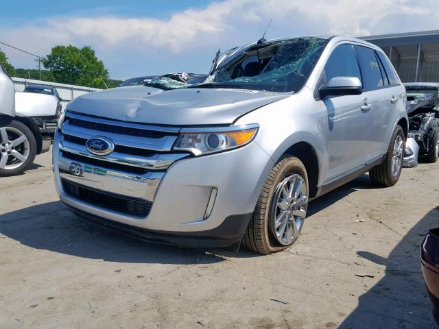 2FMDK3JC9DBB29571 - 2013 FORD EDGE SEL SILVER photo 2