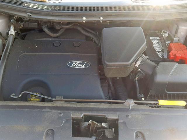 2FMDK3JC9DBB29571 - 2013 FORD EDGE SEL SILVER photo 7