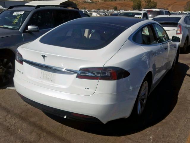 5YJSA1E13HF219187 - 2017 TESLA MODEL S WHITE photo 4