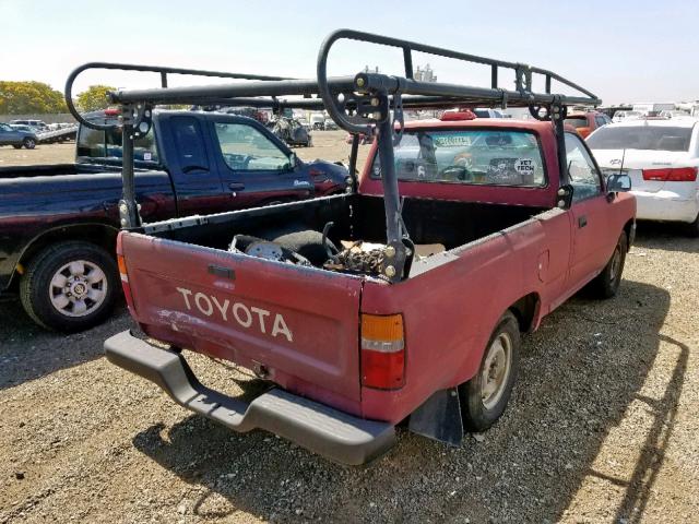 4TARN81A9SZ328039 - 1995 TOYOTA PICKUP 1/2 RED photo 4