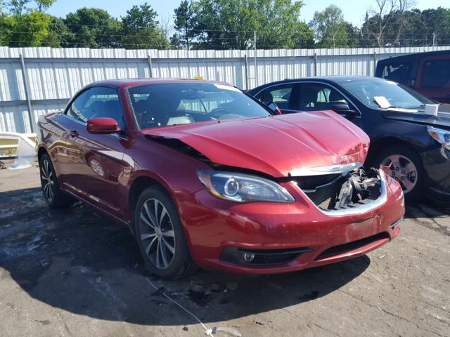 1C3BCBGG1CN203201 - 2012 CHRYSLER 200 S MAROON photo 1