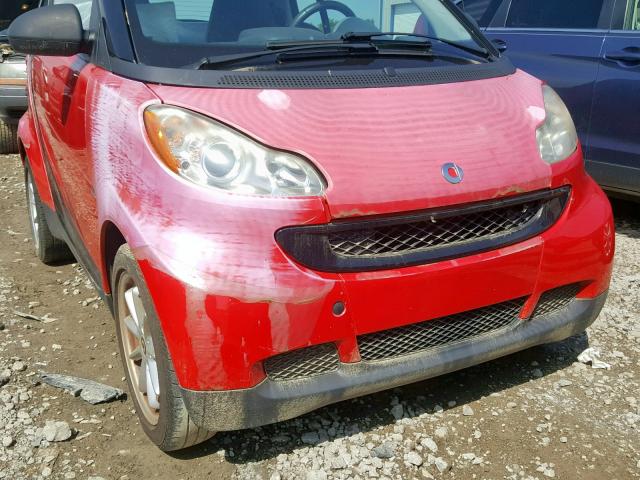 WMEEJ31X19K273449 - 2009 SMART FORTWO PUR RED photo 9