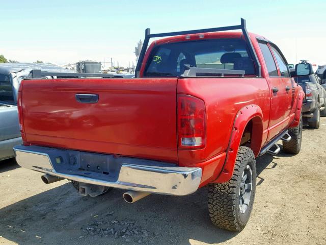 1D7HU18D84S779670 - 2004 DODGE RAM 1500 S RED photo 4