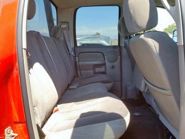 1D7HU18D84S779670 - 2004 DODGE RAM 1500 S RED photo 6