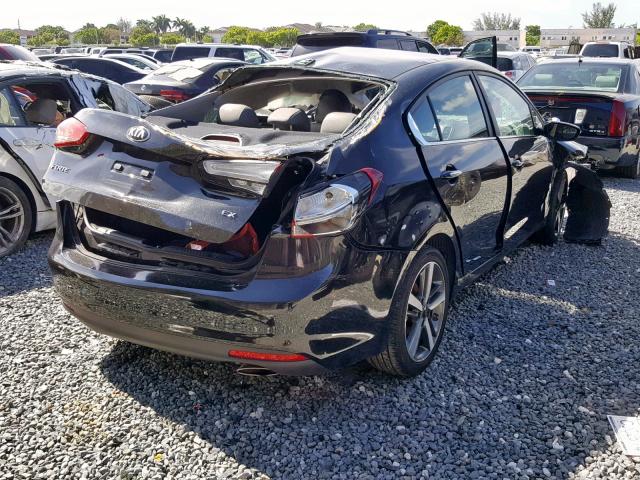 3KPFL4A85JE178265 - 2018 KIA FORTE EX BLACK photo 4