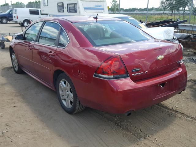 2G1WB5E38E1119438 - 2014 CHEVROLET IMPALA LIM RED photo 3