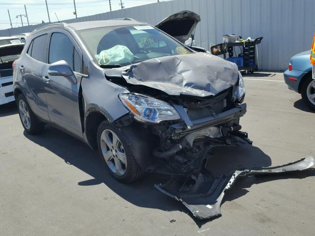 KL4CJASB5EB697752 - 2014 BUICK ENCORE GRAY photo 1