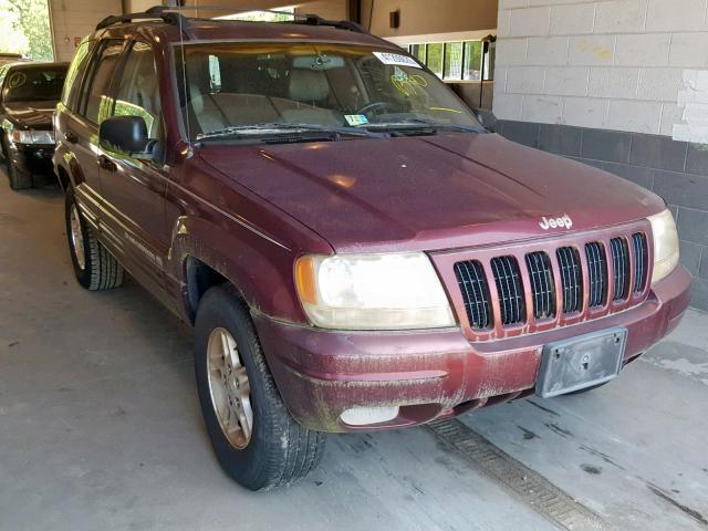 1J4GW68S8XC584933 - 1999 JEEP GRAND CHER MAROON photo 1