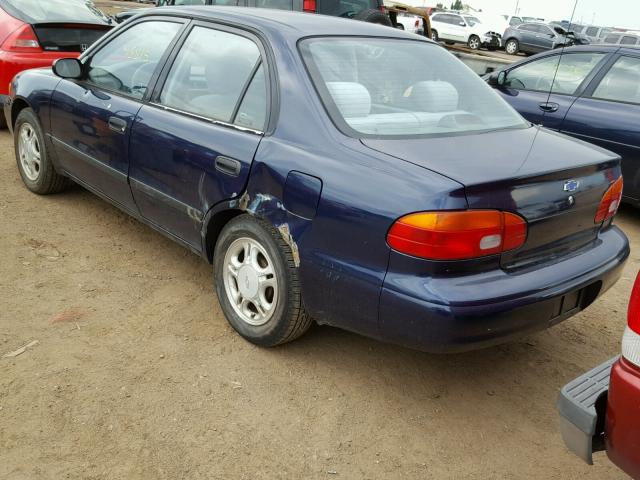 1Y1SK5287WZ443653 - 1998 CHEVROLET GEO PRIZM 蓝色 照片 3