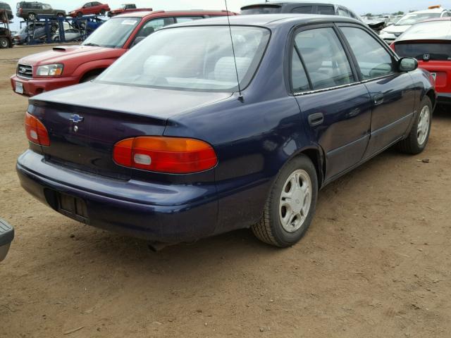 1Y1SK5287WZ443653 - 1998 CHEVROLET GEO PRIZM 蓝色 照片 4