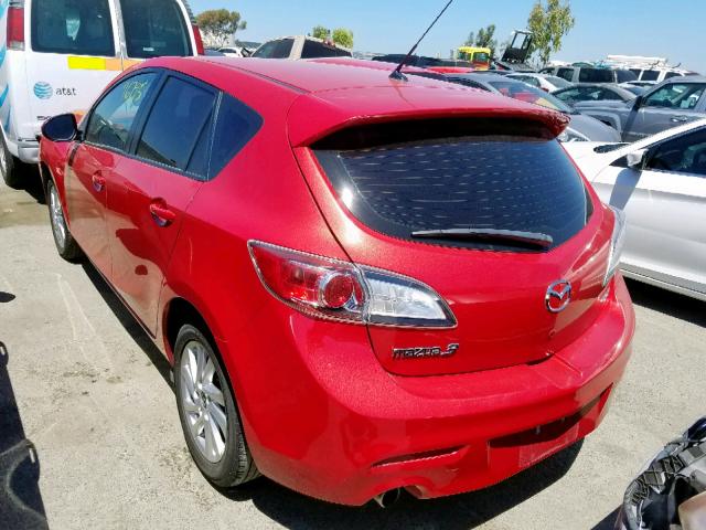 JM1BL1L76D1763400 - 2013 MAZDA 3 I RED photo 3