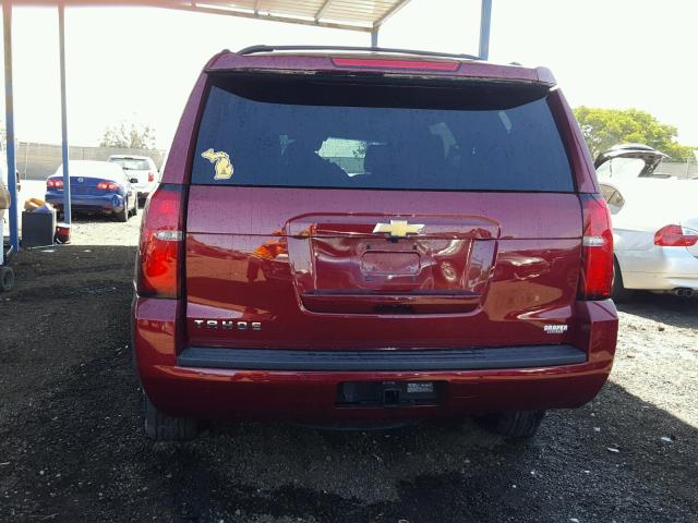 1GNSKBKC9GR165080 - 2016 CHEVROLET TAHOE K150 MAROON photo 9