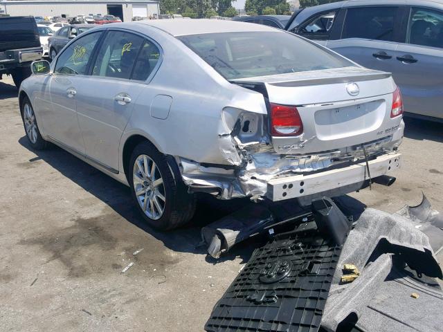 JTHCH96S160012314 - 2006 LEXUS GS 300 SILVER photo 3