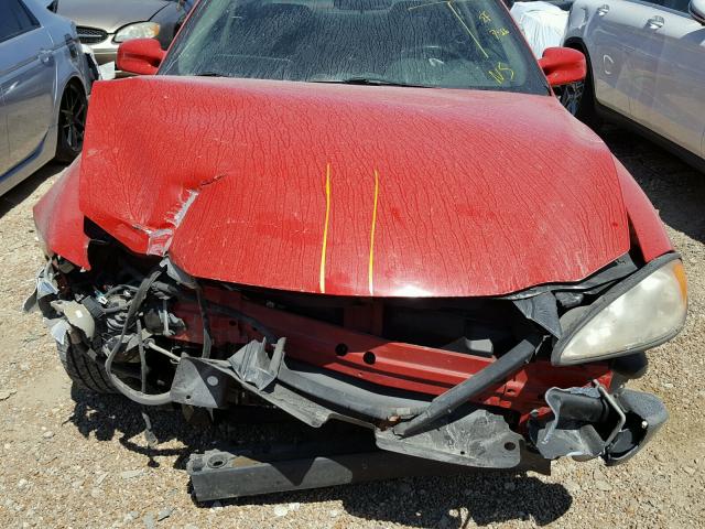 1G2NW12E61M507664 - 2001 PONTIAC GRAND AM G RED photo 9