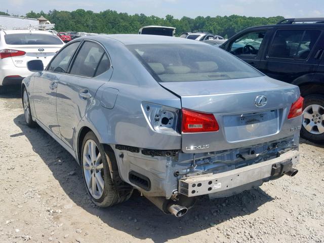 JTHBE262762003634 - 2006 LEXUS IS 350 BLUE photo 3