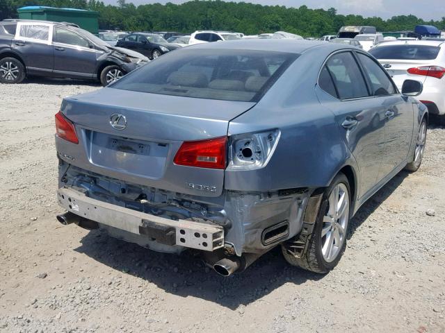 JTHBE262762003634 - 2006 LEXUS IS 350 BLUE photo 4