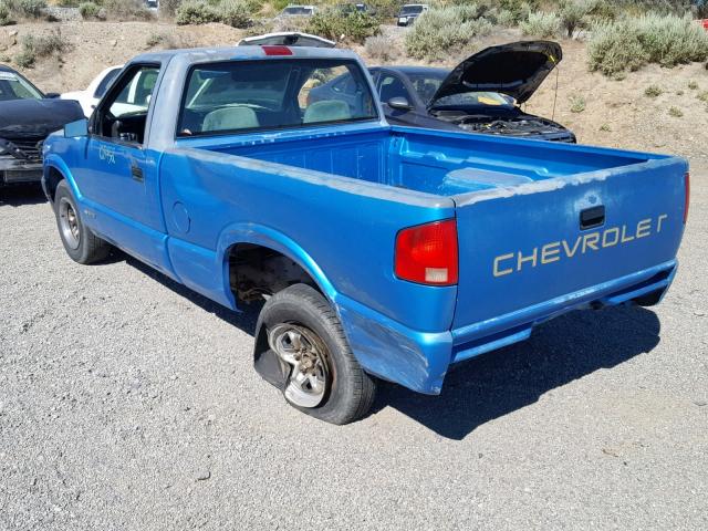 1GCCS1444R8242105 - 1994 CHEVROLET S TRUCK S1 BLUE photo 3