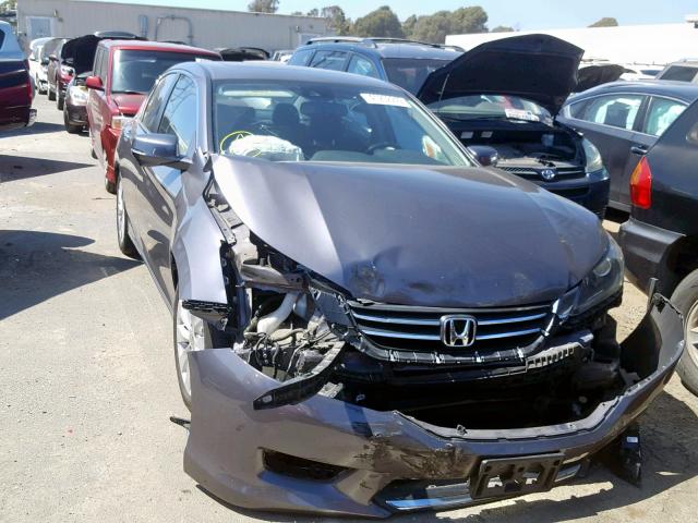 1HGCR2F82EA155096 - 2014 HONDA ACCORD EXL GRAY photo 1