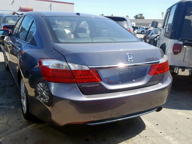 1HGCR2F82EA155096 - 2014 HONDA ACCORD EXL GRAY photo 3