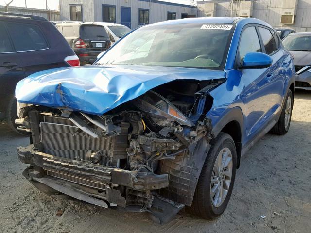 KM8J23A48GU239408 - 2016 HYUNDAI TUCSON SE BLUE photo 2