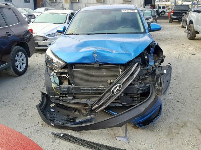 KM8J23A48GU239408 - 2016 HYUNDAI TUCSON SE BLUE photo 9