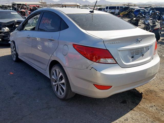 KMHCU4AE3GU017540 - 2016 HYUNDAI ACCENT SE SILVER photo 3