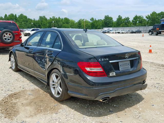 WDDGF4HB4CR213047 - 2012 MERCEDES-BENZ C 250 BLACK photo 3