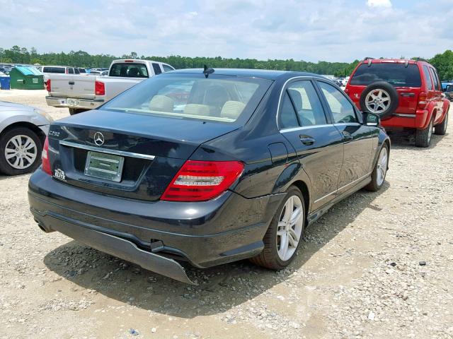 WDDGF4HB4CR213047 - 2012 MERCEDES-BENZ C 250 BLACK photo 4