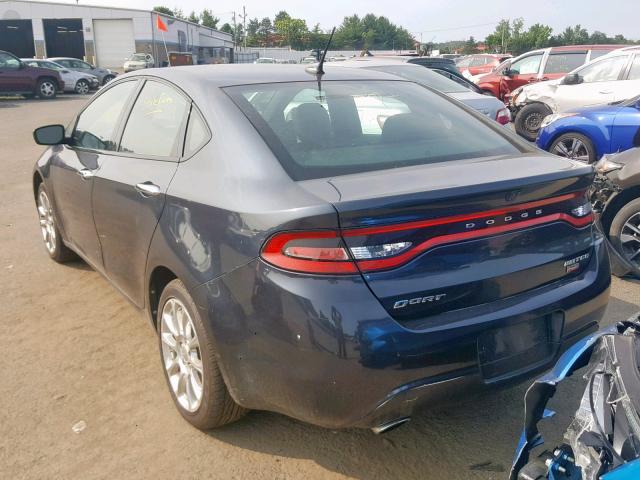 1C3CDFCH4DD156910 - 2013 DODGE DART LIMIT GRAY photo 3