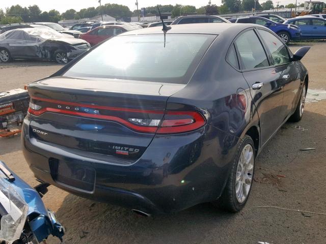 1C3CDFCH4DD156910 - 2013 DODGE DART LIMIT GRAY photo 4