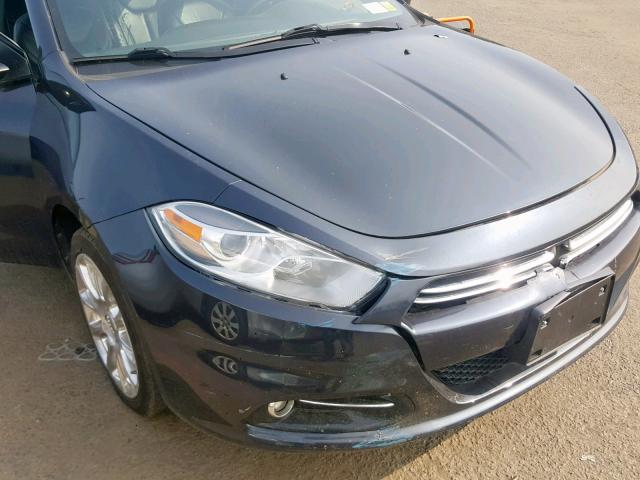 1C3CDFCH4DD156910 - 2013 DODGE DART LIMIT GRAY photo 9