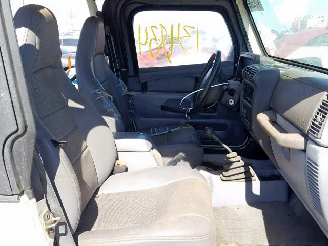 1J4FY29P5WP786287 - 1998 JEEP WRANGLER / WHITE photo 5