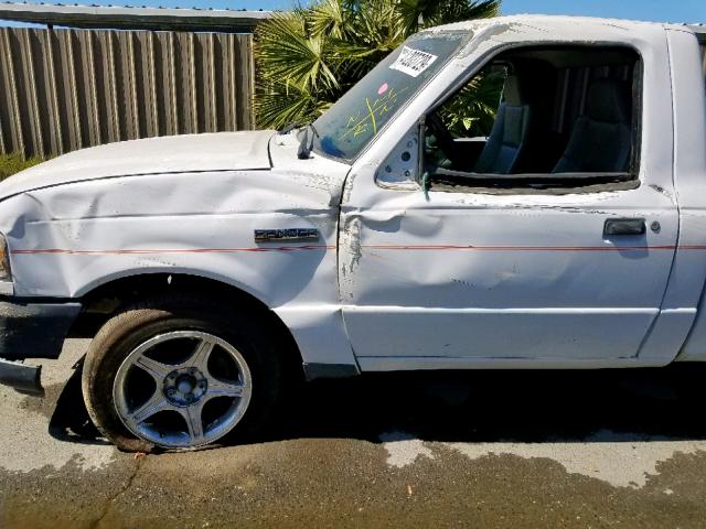 1FTYR10D56PA75066 - 2006 FORD RANGER WHITE photo 9